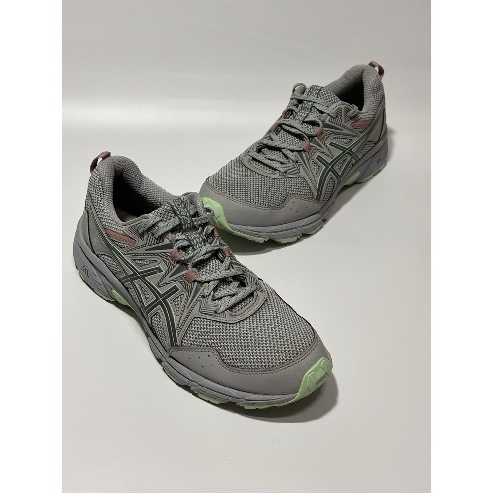 Asics Running Shoes Womens 11 Grey Gel-Venture 8 Trail Sneakers 1012B230 Mesh